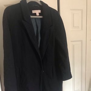 Vintage Navy Wool Cocoon Coat